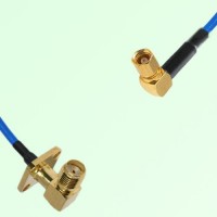 Semi-Flexible Jumper SMC Female Right Angle to SMA Female Right Angle 4 Hole Semi-Flexible Jumper SMC Female Right Angle to SMA Female Right Angle 4 Hole