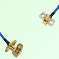 Semi-Flexible SMP Female Right Angle 2 Hole to SMA Female Right Angle 4 Hole Semi-Flexible SMP Female Right Angle 2 Hole to SMA Female Right Angle 4 Hole