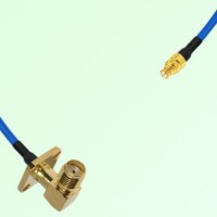 Semi-Flexible Jumper SMP Female to SMA Female Right Angle 4 Hole 12.7x12.7mm Semi-Flexible Jumper SMP Female to SMA Female Right Angle 4 Hole 12.7x12.7mm