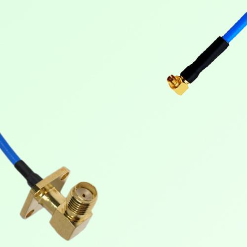 Semi-Flexible SMPM / SSMP Female Right Angle to SMA Female Right Angle 4 Hole Semi-Flexible SMPM / SSMP Female Right Angle to SMA Female Right Angle 4 Hole