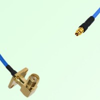Semi-Flexible Jumper SMPM / SSMP Female to SMA Female Right Angle 4 Hole 12.7mm Semi-Flexible Jumper SMPM / SSMP Female to SMA Female Right Angle 4 Hole 12.7mm