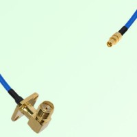 Semi-Flexible Jumper SMPM / SSMP Male to SMA Female Right Angle 4 Hole 12.7mm Semi-Flexible Jumper SMPM / SSMP Male to SMA Female Right Angle 4 Hole 12.7mm