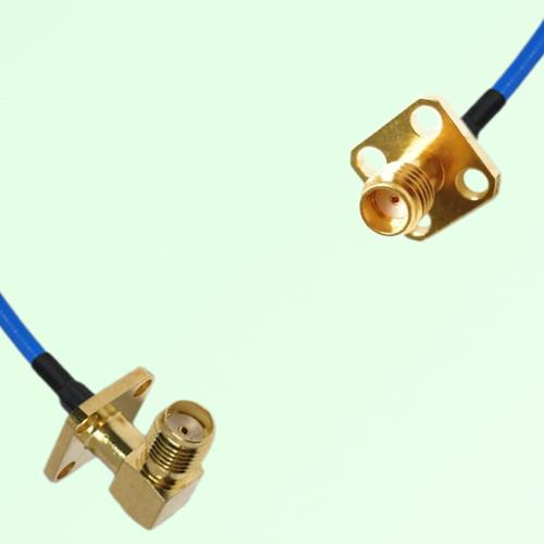 Semi-Flexible Jumper SSMA Female 4 Hole 12.7mm to SMA Female Right Angle 4 Hole Semi-Flexible Jumper SSMA Female 4 Hole 12.7mm to SMA Female Right Angle 4 Hole