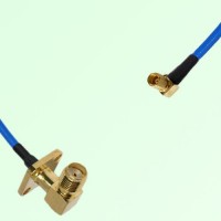 Semi-Flexible Jumper SSMC Female Right Angle to SMA Female Right Angle 4 Hole Semi-Flexible Jumper SSMC Female Right Angle to SMA Female Right Angle 4 Hole