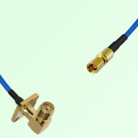 Semi-Flexible Jumper SSMC Female to SMA Female Right Angle 4 Hole 12.7x12.7mm Semi-Flexible Jumper SSMC Female to SMA Female Right Angle 4 Hole 12.7x12.7mm