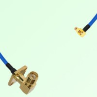 Semi-Flexible Jumper SSMC Male Right Angle to SMA Female Right Angle 4 Hole Semi-Flexible Jumper SSMC Male Right Angle to SMA Female Right Angle 4 Hole