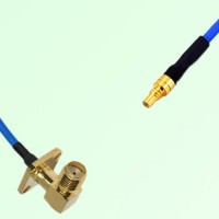 Semi-Flexible Jumper SSMC Male to SMA Female Right Angle 4 Hole 12.7x12.7mm Semi-Flexible Jumper SSMC Male to SMA Female Right Angle 4 Hole 12.7x12.7mm