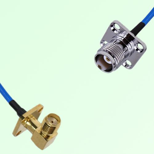 Semi-Flexible Jumper TNC Female 4 Hole 17.5mm to SMA Female Right Angle 4 Hole Semi-Flexible Jumper TNC Female 4 Hole 17.5mm to SMA Female Right Angle 4 Hole