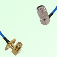 Semi-Flexible Jumper TNC Male Right Angle to SMA Female Right Angle 4 Hole Semi-Flexible Jumper TNC Male Right Angle to SMA Female Right Angle 4 Hole