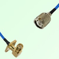 Semi-Flexible Jumper TNC Male to SMA Female Right Angle 4 Hole 12.7x12.7mm Semi-Flexible Jumper TNC Male to SMA Female Right Angle 4 Hole 12.7x12.7mm