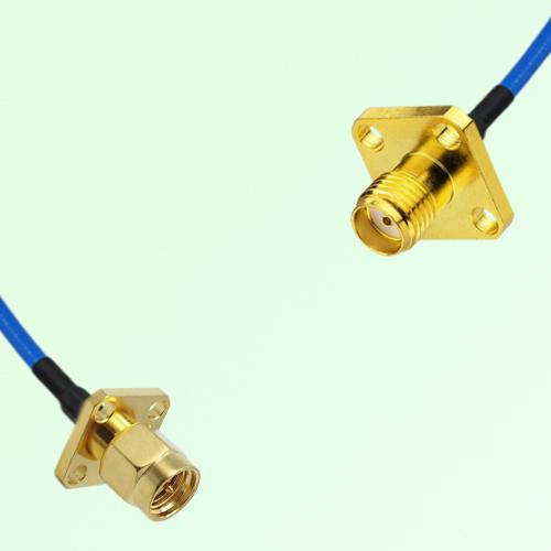 Semi-Flexible Jumper SMA Female 4 Hole 12.7mm to SMA Male 4 Hole 12.7mm Semi-Flexible Jumper SMA Female 4 Hole 12.7mm to SMA Male 4 Hole 12.7mm