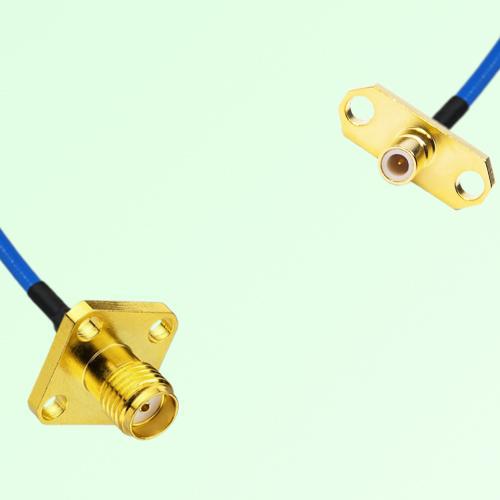 Semi-Flexible Jumper SMB Male 2 Hole to SMA Female 4 Hole 12.7x12.7mm Semi-Flexible Jumper SMB Male 2 Hole to SMA Female 4 Hole 12.7x12.7mm