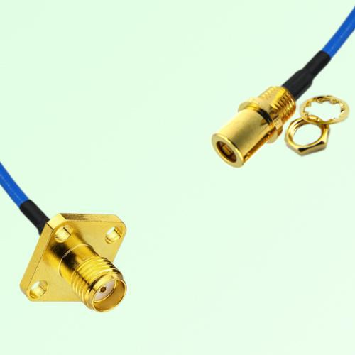 Semi-Flexible Jumper SMB Front Mount Bulkhead Female to SMA Female 4 Hole 12.7mm Semi-Flexible Jumper SMB Front Mount Bulkhead Female to SMA Female 4 Hole 12.7mm