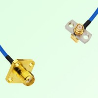 Semi-Flexible Jumper SMP Female Right Angle 2 Hole to SMA Female 4 Hole 12.7mm Semi-Flexible Jumper SMP Female Right Angle 2 Hole to SMA Female 4 Hole 12.7mm