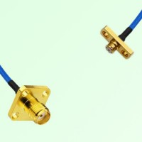 Semi-Flexible Jumper SMP Female 2 Hole to SMA Female 4 Hole 12.7x12.7mm Semi-Flexible Jumper SMP Female 2 Hole to SMA Female 4 Hole 12.7x12.7mm