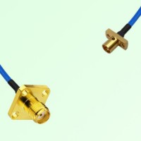 Semi-Flexible Jumper SMP Male 2 Hole to SMA Female 4 Hole 12.7x12.7mm Semi-Flexible Jumper SMP Male 2 Hole to SMA Female 4 Hole 12.7x12.7mm