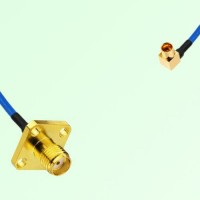 Semi-Flexible Jumper SMP Male Right Angle to SMA Female 4 Hole 12.7x12.7mm Semi-Flexible Jumper SMP Male Right Angle to SMA Female 4 Hole 12.7x12.7mm