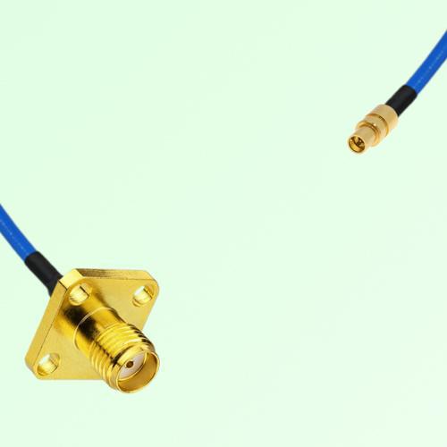 Semi-Flexible Jumper SMPM / SSMP Male to SMA Female 4 Hole 12.7x12.7mm