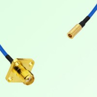 Semi-Flexible Jumper SSMB Female to SMA Female 4 Hole Flange Mount 12.7x12.7mm Semi-Flexible Jumper SSMB Female to SMA Female 4 Hole Flange Mount 12.7x12.7mm