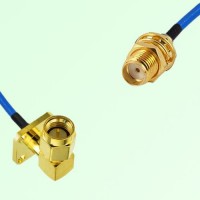 Semi-Flexible Jumper SMA Bulkhead Female to SMA Male Right Angle 4 Hole 12.7mm Semi-Flexible Jumper SMA Bulkhead Female to SMA Male Right Angle 4 Hole 12.7mm