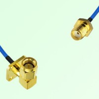 Semi-Flexible Jumper SMA Female to SMA Male Right Angle 4 Hole 12.7x12.7mm Semi-Flexible Jumper SMA Female to SMA Male Right Angle 4 Hole 12.7x12.7mm