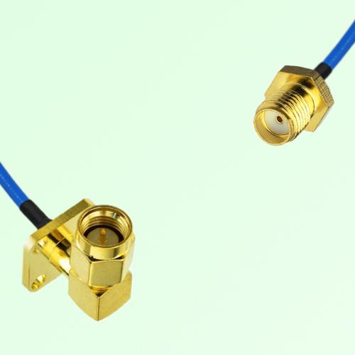 Semi-Flexible Jumper SMA Female to SMA Male Right Angle 4 Hole 12.7x12.7mm Semi-Flexible Jumper SMA Female to SMA Male Right Angle 4 Hole 12.7x12.7mm