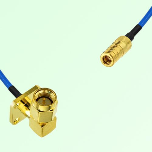 Semi-Flexible Jumper SMB Female to SMA Male Right Angle 4 Hole 12.7x12.7mm