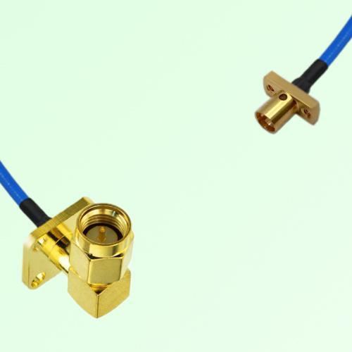 Semi-Flexible Jumper SMP Male 2 Hole to SMA Male Right Angle 4 Hole 12.7x12.7mm Semi-Flexible Jumper SMP Male 2 Hole to SMA Male Right Angle 4 Hole 12.7x12.7mm