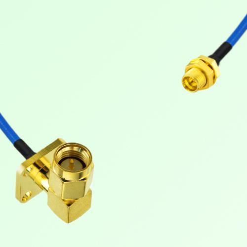 Semi-Flexible Jumper SMP Bulkhead Male to SMA Male Right Angle 4 Hole 12.7mm Semi-Flexible Jumper SMP Bulkhead Male to SMA Male Right Angle 4 Hole 12.7mm