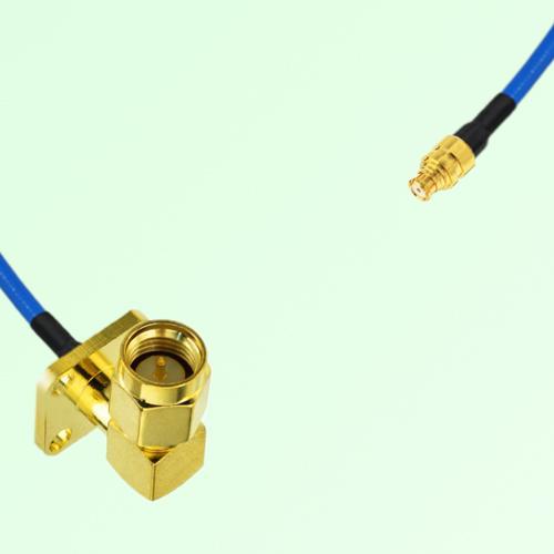 Semi-Flexible Jumper SMP Female to SMA Male Right Angle 4 Hole 12.7x12.7mm Semi-Flexible Jumper SMP Female to SMA Male Right Angle 4 Hole 12.7x12.7mm