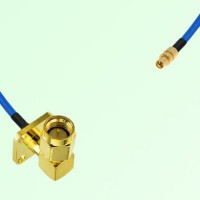 Semi-Flexible Jumper SMPM / SSMP Male to SMA Male Right Angle 4 Hole 12.7x12.7mm Semi-Flexible Jumper SMPM / SSMP Male to SMA Male Right Angle 4 Hole 12.7x12.7mm