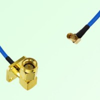 Semi-Flexible Jumper SSMC Female Right Angle to SMA Male Right Angle 4 Hole Semi-Flexible Jumper SSMC Female Right Angle to SMA Male Right Angle 4 Hole