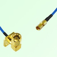 Semi-Flexible Jumper SSMC Female to SMA Male Right Angle 4 Hole 12.7x12.7mm Semi-Flexible Jumper SSMC Female to SMA Male Right Angle 4 Hole 12.7x12.7mm