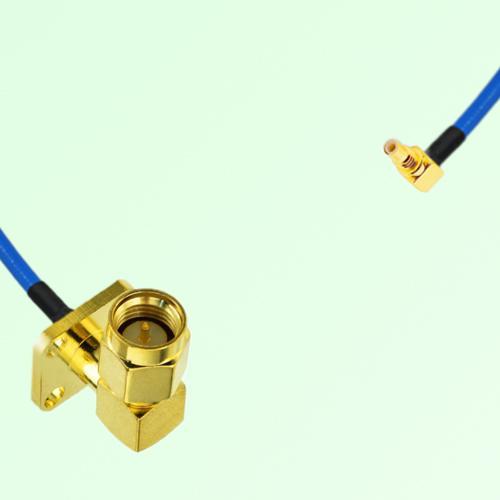 Semi-Flexible Jumper SSMC Male Right Angle to SMA Male Right Angle 4 Hole 12.7mm Semi-Flexible Jumper SSMC Male Right Angle to SMA Male Right Angle 4 Hole 12.7mm
