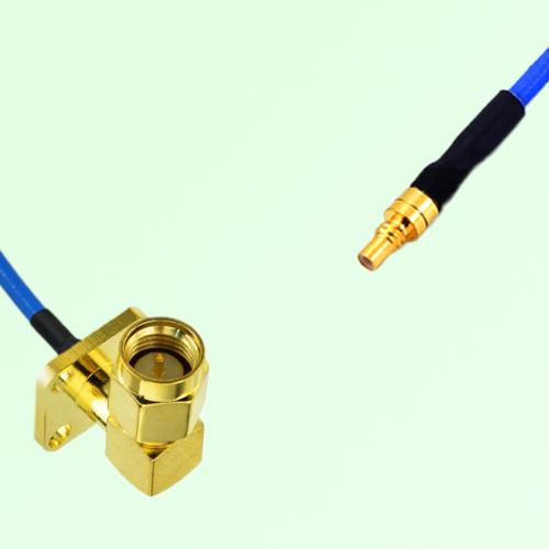 Semi-Flexible Jumper SSMC Male to SMA Male Right Angle 4 Hole 12.7x12.7mm Semi-Flexible Jumper SSMC Male to SMA Male Right Angle 4 Hole 12.7x12.7mm