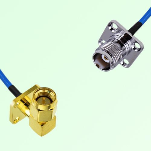 Semi-Flexible Jumper TNC Female 4 Hole 17.5mm to SMA Male Right Angle 4 Hole Semi-Flexible Jumper TNC Female 4 Hole 17.5mm to SMA Male Right Angle 4 Hole