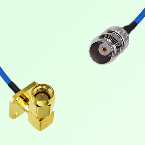 Semi-Flexible Jumper TNC Female to SMA Male Right Angle 4 Hole 12.7x12.7mm Semi-Flexible Jumper TNC Female to SMA Male Right Angle 4 Hole 12.7x12.7mm