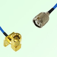 Semi-Flexible Jumper TNC Male to SMA Male Right Angle 4 Hole 12.7x12.7mm Semi-Flexible Jumper TNC Male to SMA Male Right Angle 4 Hole 12.7x12.7mm