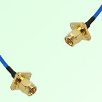 Semi-Flexible Jumper SMA Male 4 Hole 12.7x12.7mm to SMA Male 4 Hole 12.7x12.7mm Semi-Flexible Jumper SMA Male 4 Hole 12.7x12.7mm to SMA Male 4 Hole 12.7x12.7mm
