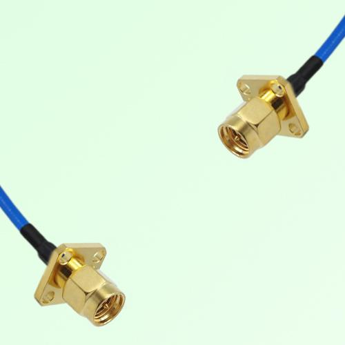 Semi-Flexible Jumper SMA Male 4 Hole 12.7x12.7mm to SMA Male 4 Hole 12.7x12.7mm Semi-Flexible Jumper SMA Male 4 Hole 12.7x12.7mm to SMA Male 4 Hole 12.7x12.7mm
