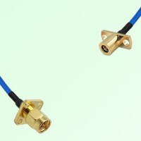 Semi-Flexible Jumper SMB Female 2 Hole to SMA Male 4 Hole 12.7x12.7mm Semi-Flexible Jumper SMB Female 2 Hole to SMA Male 4 Hole 12.7x12.7mm