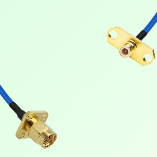 Semi-Flexible Jumper SMB Male 2 Hole to SMA Male 4 Hole 12.7x12.7mm