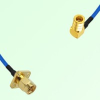 Semi-Flexible Jumper SMB Female Right Angle to SMA Male 4 Hole 12.7x12.7mm Semi-Flexible Jumper SMB Female Right Angle to SMA Male 4 Hole 12.7x12.7mm