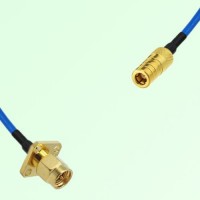 Semi-Flexible Jumper SMB Female to SMA Male 4 Hole Flange Mount 12.7x12.7mm Semi-Flexible Jumper SMB Female to SMA Male 4 Hole Flange Mount 12.7x12.7mm