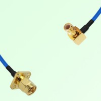 Semi-Flexible Jumper SMB Male Right Angle to SMA Male 4 Hole 12.7x12.7mm Semi-Flexible Jumper SMB Male Right Angle to SMA Male 4 Hole 12.7x12.7mm