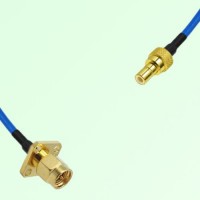 Semi-Flexible Jumper SMB Male to SMA Male 4 Hole Flange Mount 12.7x12.7mm Semi-Flexible Jumper SMB Male to SMA Male 4 Hole Flange Mount 12.7x12.7mm
