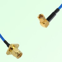 Semi-Flexible Jumper SMC Female Right Angle to SMA Male 4 Hole 12.7x12.7mm Semi-Flexible Jumper SMC Female Right Angle to SMA Male 4 Hole 12.7x12.7mm
