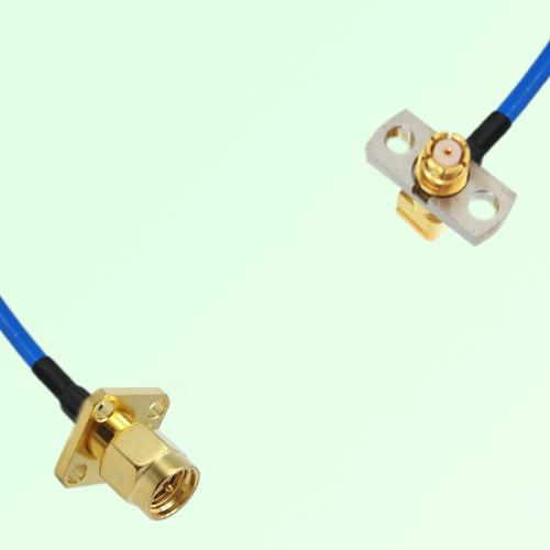 Semi-Flexible Jumper SMP Female Right Angle 2 Hole to SMA Male 4 Hole 12.7mm Semi-Flexible Jumper SMP Female Right Angle 2 Hole to SMA Male 4 Hole 12.7mm