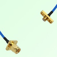 Semi-Flexible Jumper SMP Female 2 Hole to SMA Male 4 Hole 12.7x12.7mm Semi-Flexible Jumper SMP Female 2 Hole to SMA Male 4 Hole 12.7x12.7mm