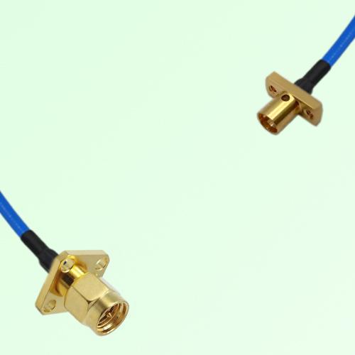 Semi-Flexible Jumper SMP Male 2 Hole to SMA Male 4 Hole 12.7x12.7mm Semi-Flexible Jumper SMP Male 2 Hole to SMA Male 4 Hole 12.7x12.7mm